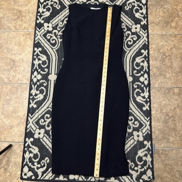 ANTONIO BERARDI Black Sleeveless Dress made in Italy 44 us 8 - Picture 11 of 14